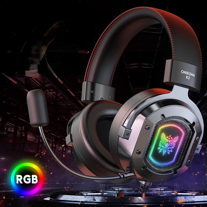 Gaming Headset Rgb - Onikuma k3 Headset Gamer RGB Wired
