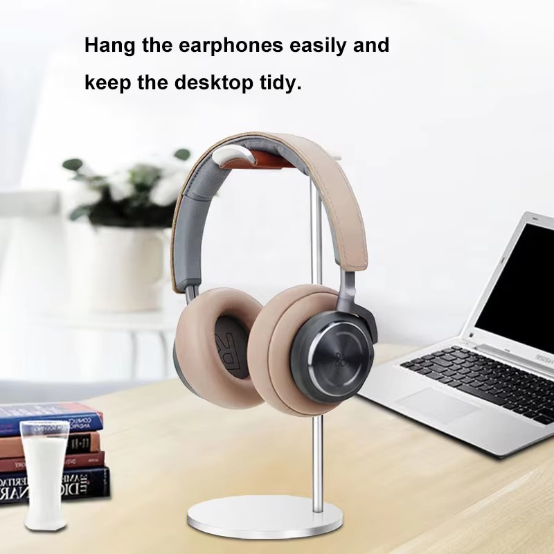 Curved Aluminum Headphone Stan - Headphone Stand Desk review and price