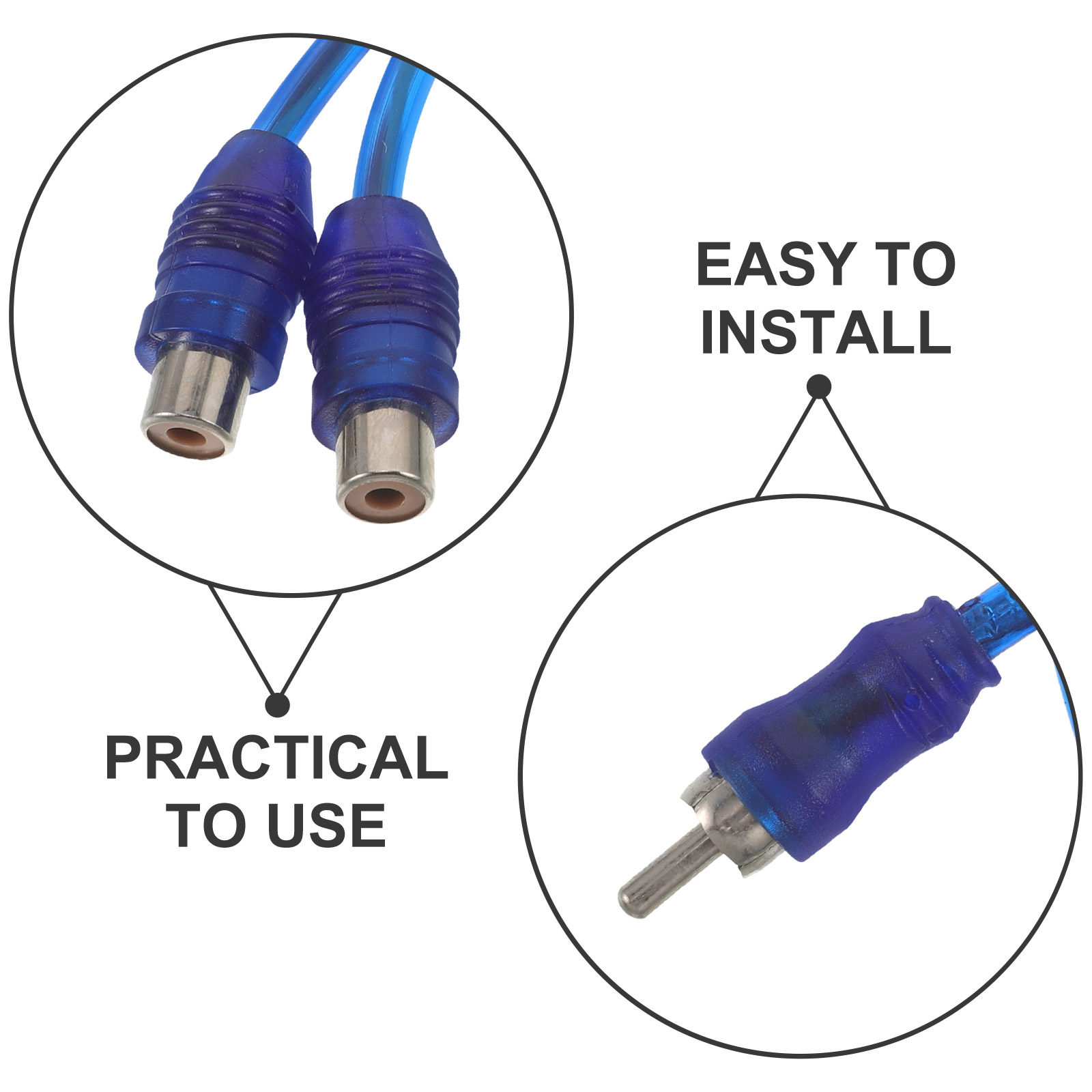 10Pcs Rca Y Splitter Cable 1 M - Audio Splitter Y review and price