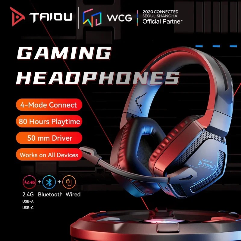 TAIDU T01 Wireless Headphones  - Gaming Headset Rgb review and price