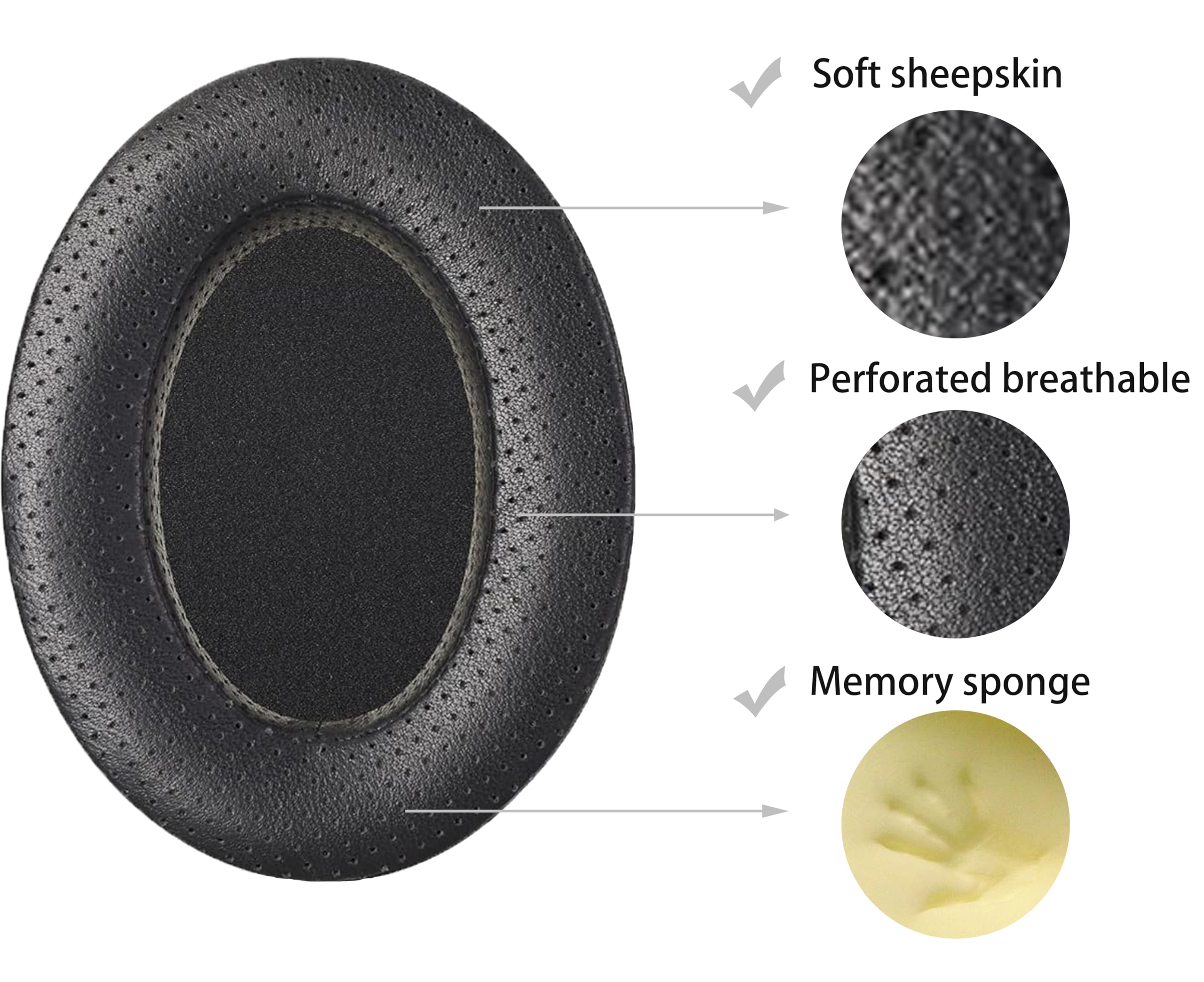 Upgrade Sheepskin Replacement  - Sennheiser Headphone Momentum 4 review and price